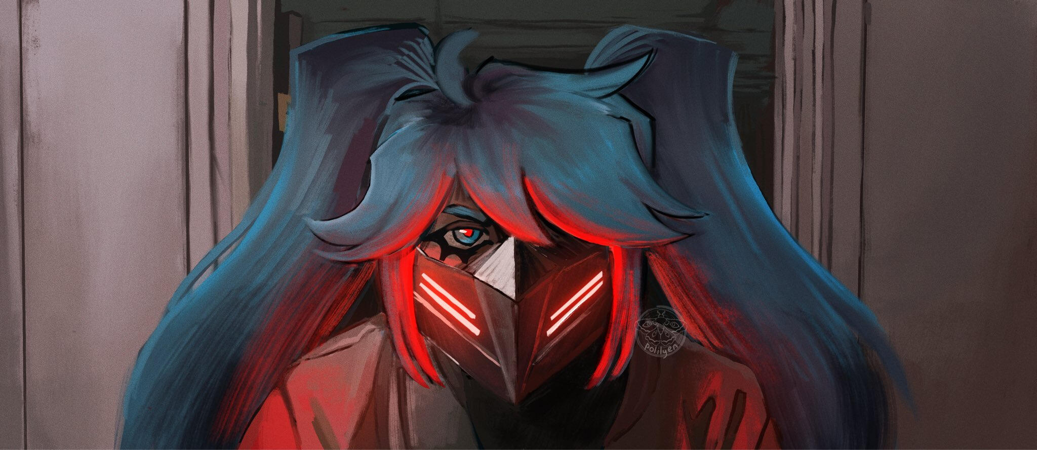 Fanart of Hatsune Miku as main character in Generation Loss (2024)