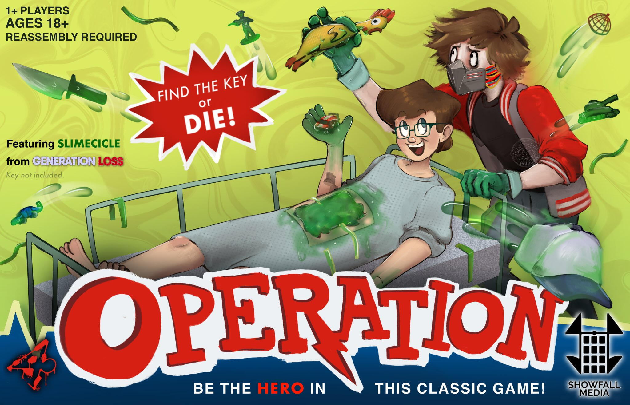 Generation Loss fanart based on Operation game illustration (2023)