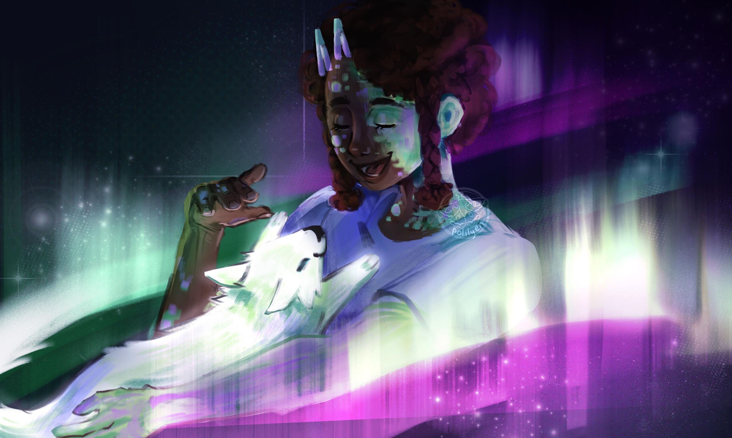 Art Fight illustration for @UniverseNoodleSoup (2024)